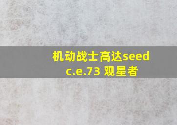 机动战士高达seed c.e.73 观星者